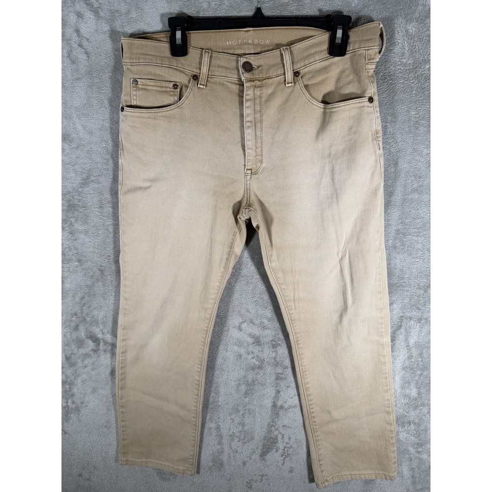 Mott Bow Slim Mercer‎ Jeans 34x27 Tan Pants